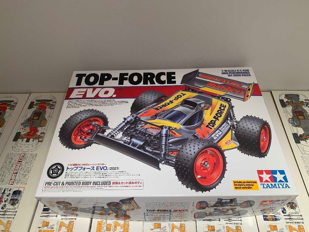 Tamiya 47470 Top Force Evo 4WD Buggy 2021 NIB, sealed, Elektro, Auto offroad, Nieuw, Ophalen of Verzenden