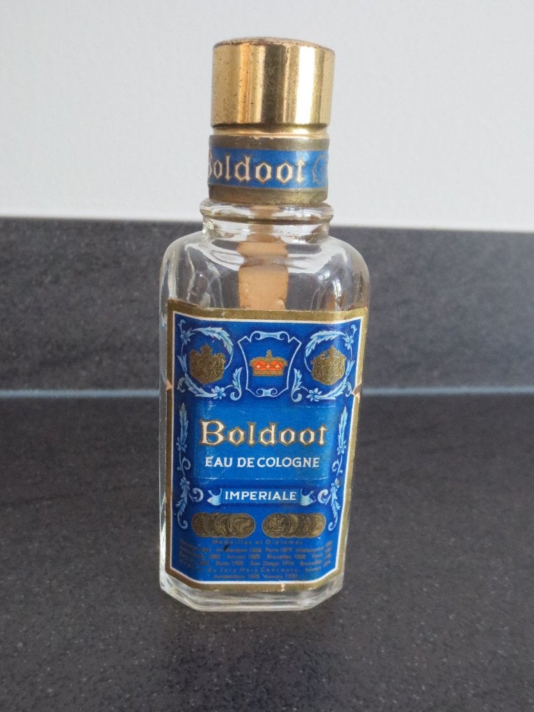 Boldoot: 8-Hoekig-Boldoot Eau de Cologne Fles Genummerd 571, Ophalen of Verzenden, Gebruikt, Parfumfles