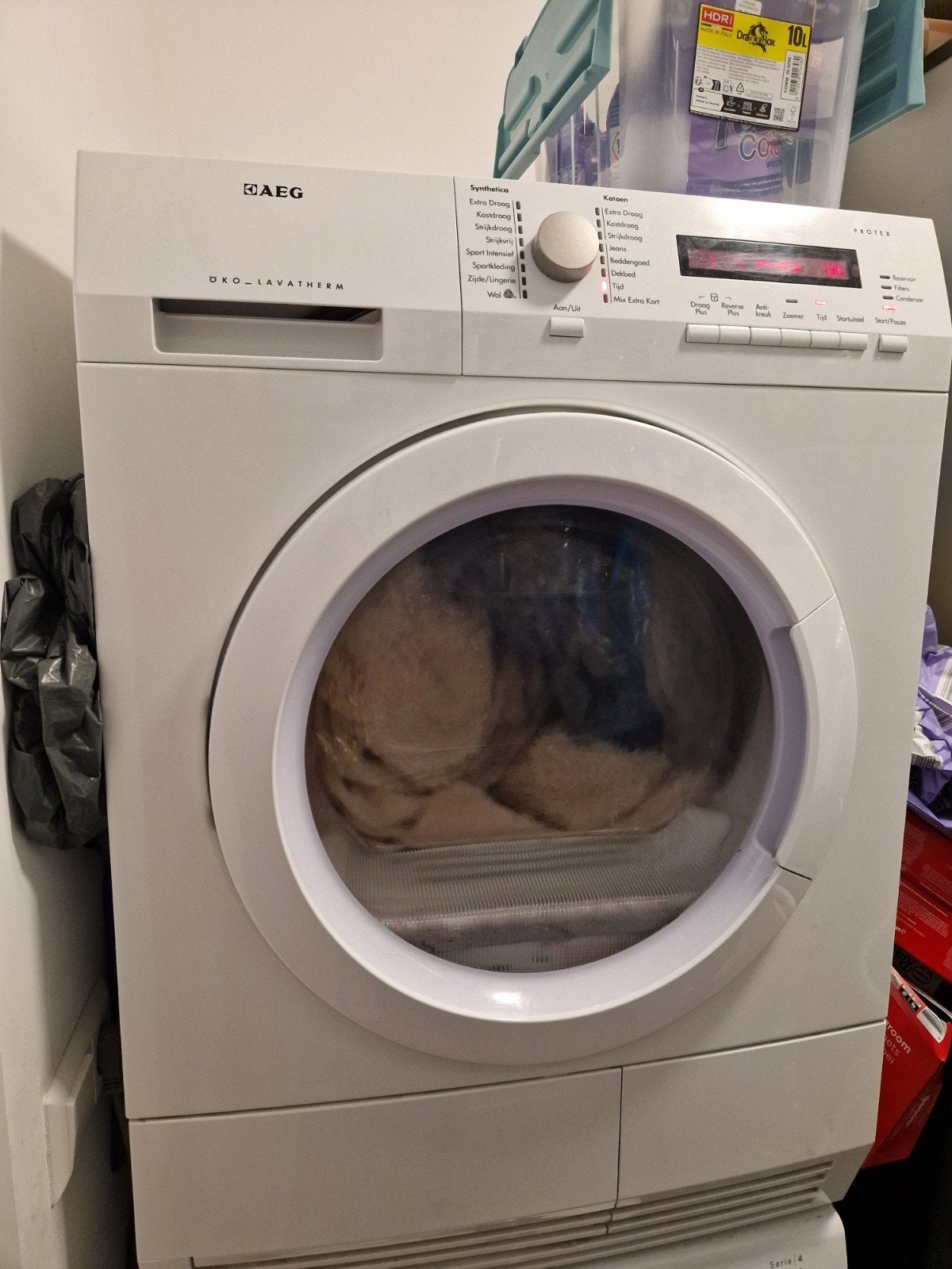 Condensdroger AEG, 6 tot 8 kg, Ophalen, Condens, 85 tot 90 cm
