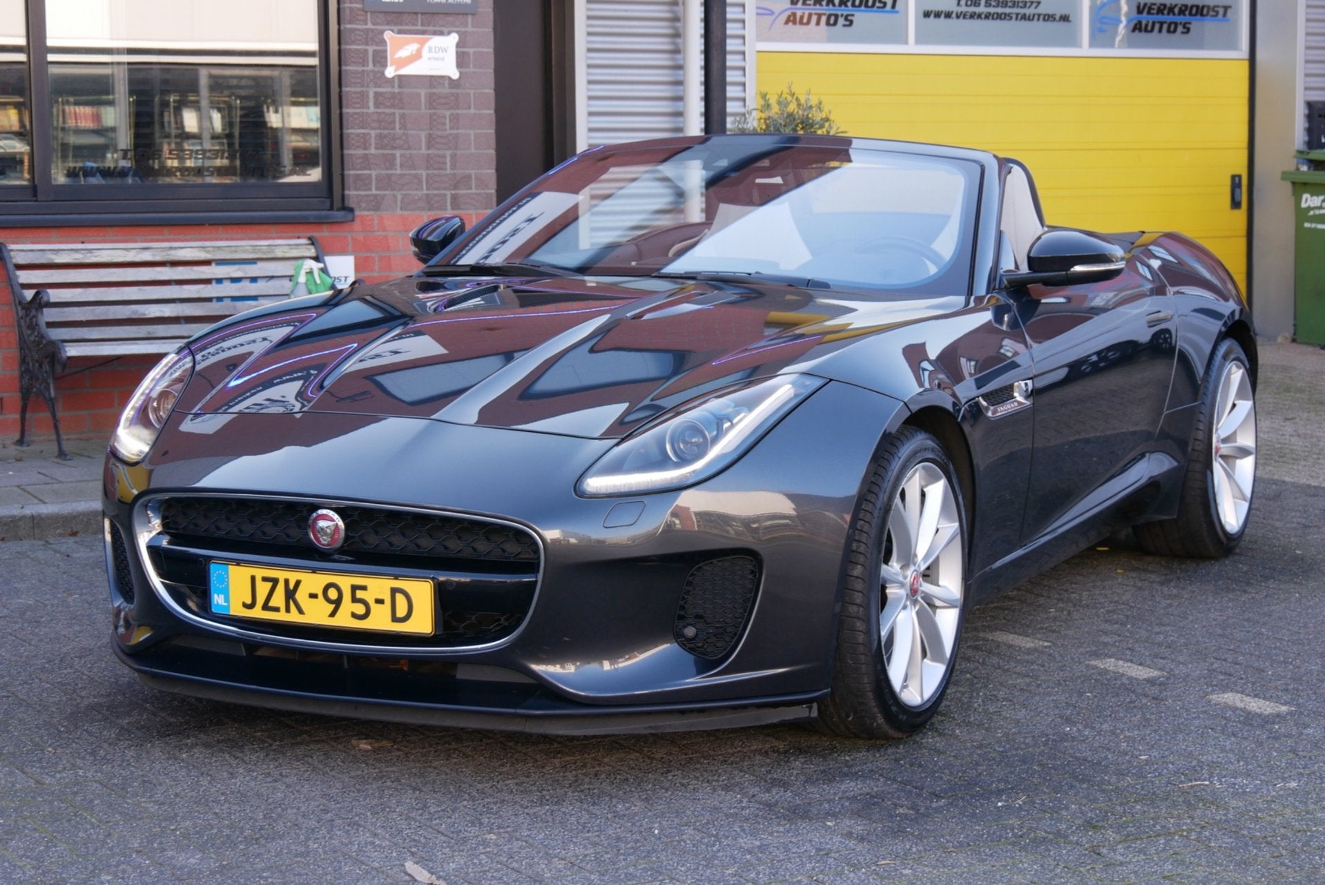 Jaguar F-TYPE 2.0T R-Dynamic. stoelverwarming. sportuitlaat., Auto's, Jaguar, Achterwielaandrijving, Euro 6, Cabriolet, 2 stoelen