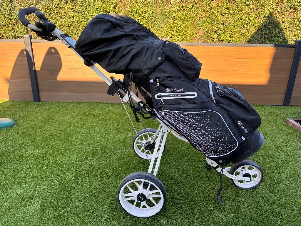 Golfset + karretje Black Diamond, Sport en Fitness, Ophalen, Zo goed als nieuw, Set, Overige merken