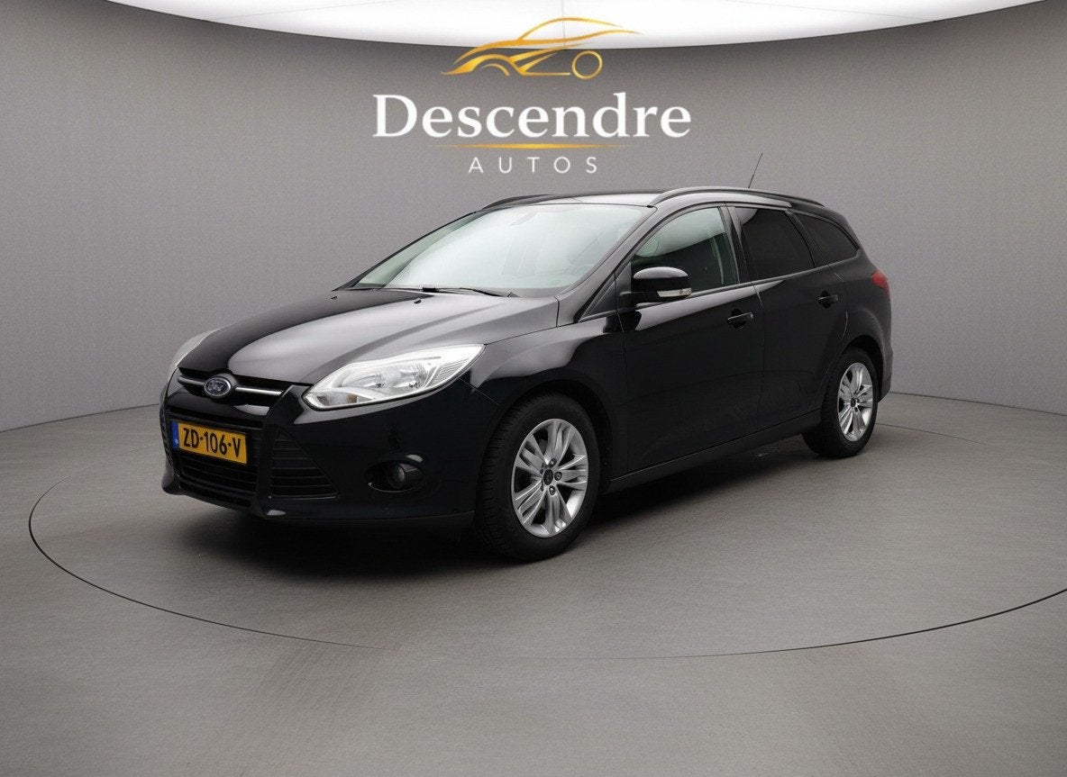 Ford FOCUS Wagon 1.0 EcoBoost Trend airco (bj 2013), Euro 5, Gebruikt, Zwart, Handgeschakeld