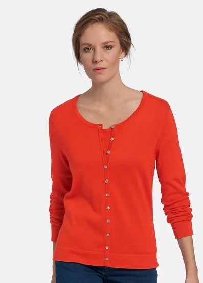 Twinset koraalkleurig, Ophalen of Verzenden, Nieuw, Maat 38/40 (M), Oranje