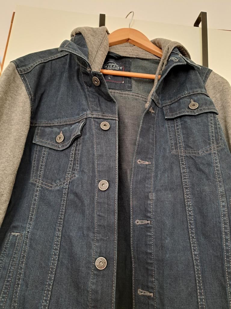 LCW Jeans spijkerjack met capuchon - Maat L, Maat 52/54 (L), Blauw, Ophalen of Verzenden, Zo goed als nieuw