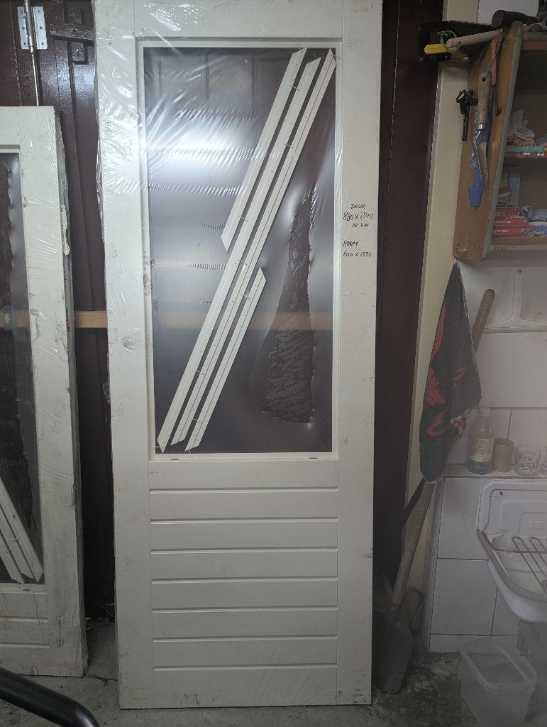 Merbau buitendeuren in 2 formaten nieuw in de verpakking, Ophalen, 80 tot 100 cm, Nieuw, Buitendeur