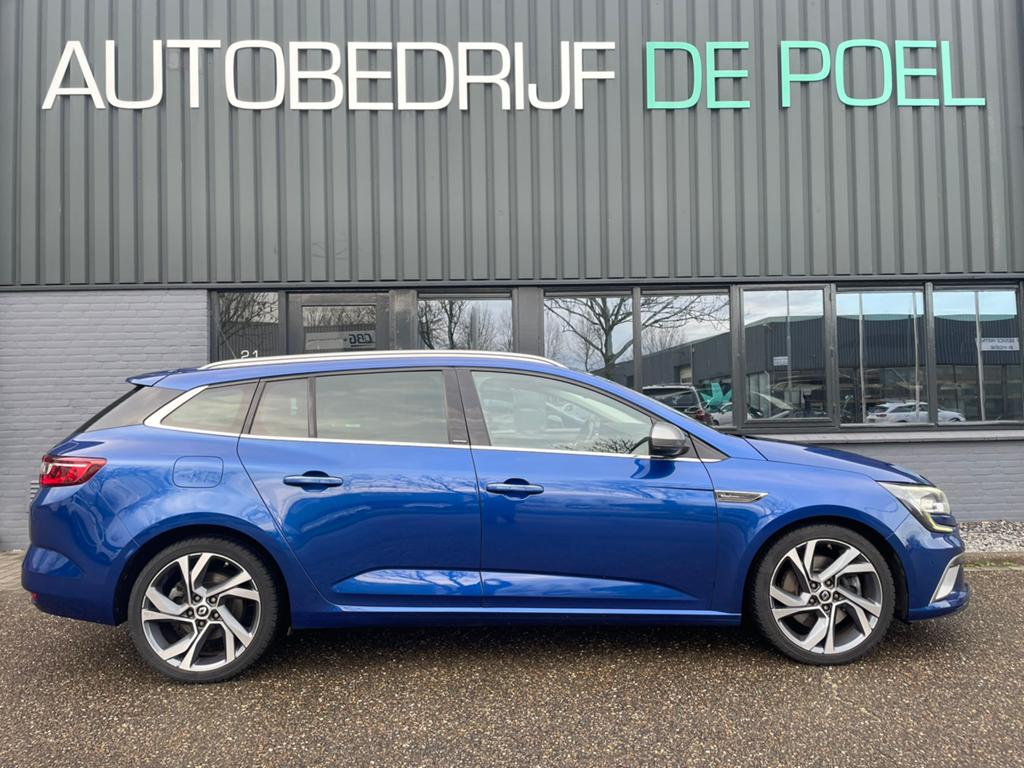 Renault Mégane 1.6 GT Turbo 205 EDC Estate 2017 Blauw, 1618 cc, Euro 6, 4 cilinders, Blauw