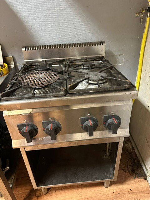 Horeca gasfornuis, Witgoed en Apparatuur, Fornuizen, Ophalen, Gebruikt, 60 cm of meer, 4 kookzones