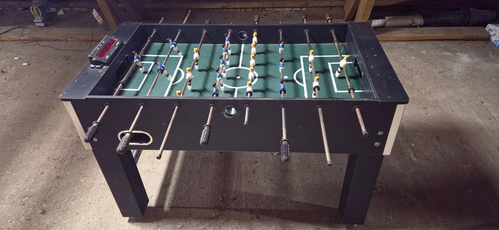 tafelvoetbalspel, Ophalen, Gebruikt