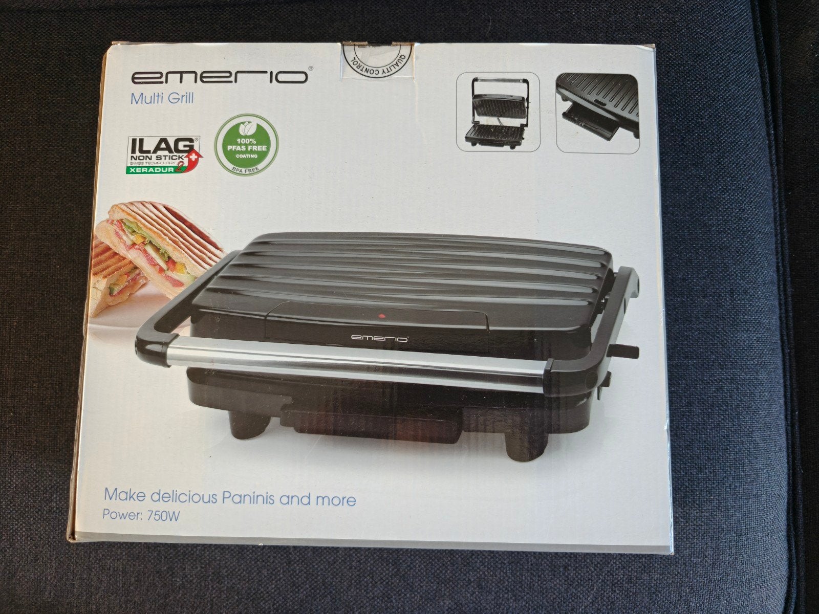 Emerio Multi Grill - Nieuw in doos, 750W, Witgoed en Apparatuur, Ophalen of Verzenden, Nieuw