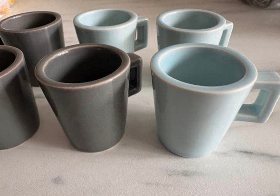 Piet Hein Eek, espresso kopjes 8x, Ophalen of Verzenden, Zo goed als nieuw, Overige stijlen, Kop(pen) en/of Schotel(s)