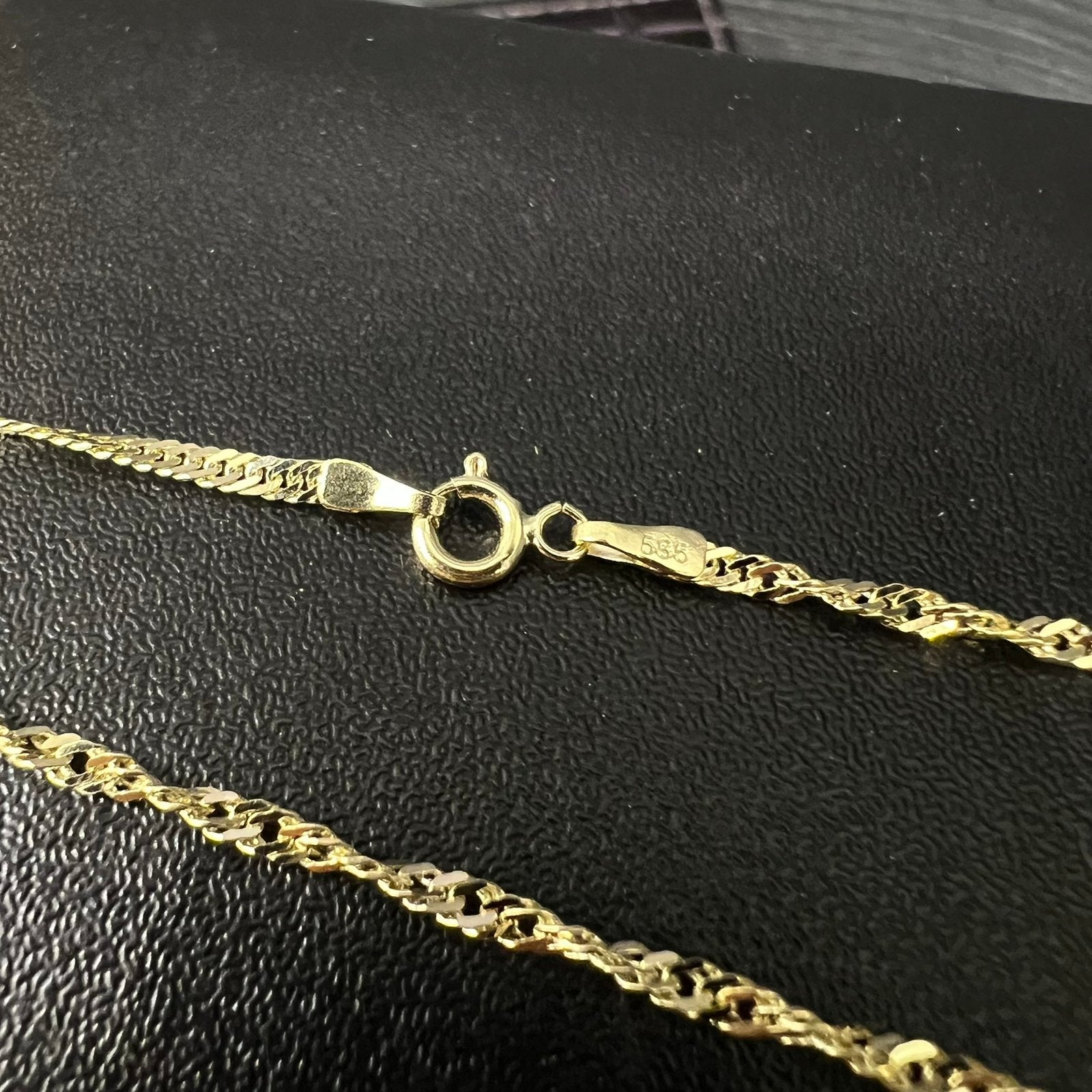 14 karaat gouden ketting prachtig schakel, Ophalen of Verzenden, Nieuw, Goud