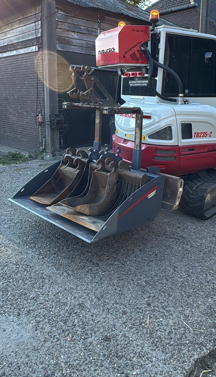 Transportbak bakkenrek Minigraver graafmachine, Zakelijke goederen, Ophalen