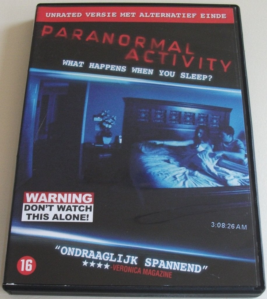 Dvd *** PARANORMAL ACTIVITY *** Unrated Version, Cd's en Dvd's, Vanaf 16 jaar, Ophalen of Verzenden, Zo goed als nieuw, Spoken en Geesten