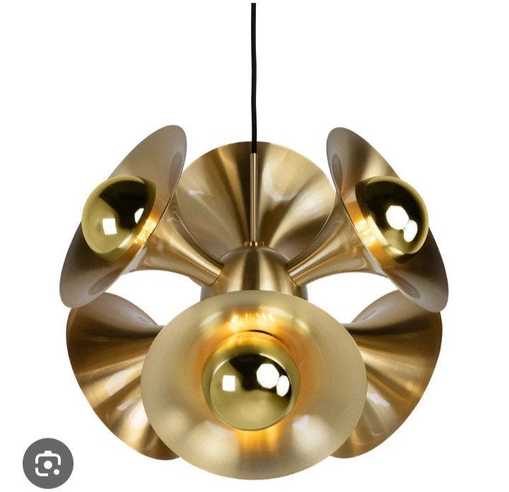 Plafondlamp Jazz Versmissen messing, Ophalen