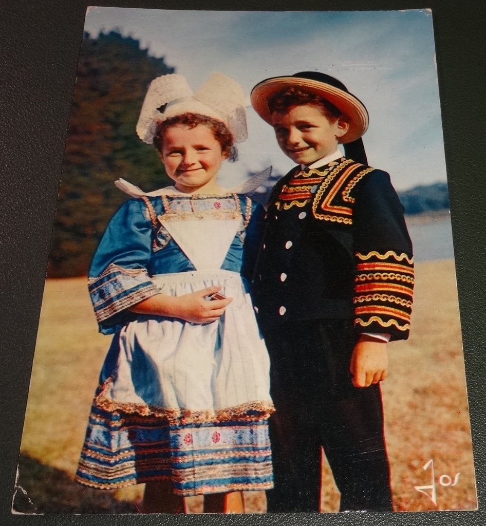 Frankrijk - Bretagne - Klederdracht Kind - Pont-Aven - KKb01, Verzenden, 1960 tot 1980, Gelopen, Frankrijk