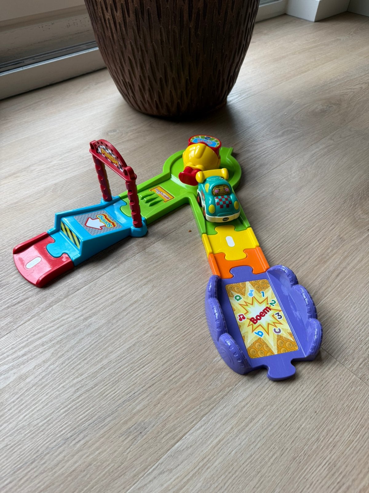Toet toet race lanceer baan, Ophalen of Verzenden, Zo goed als nieuw, 2 tot 4 jaar
