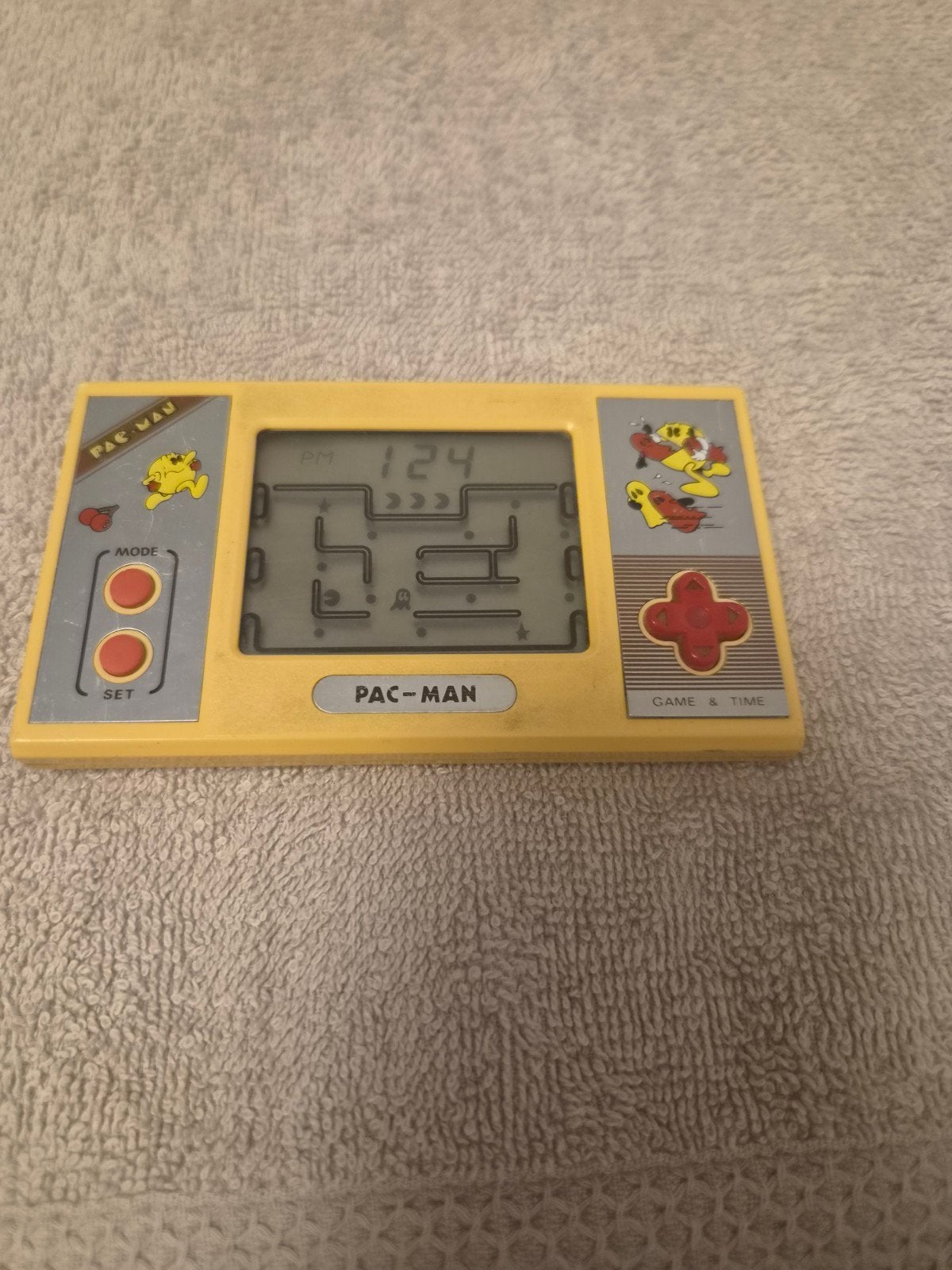 Vintage Pac-Man Handheld Game & Time (Jaren '80), Spelcomputers en Games, 1 speler, Ophalen of Verzenden, Gebruikt, Vanaf 3 jaar