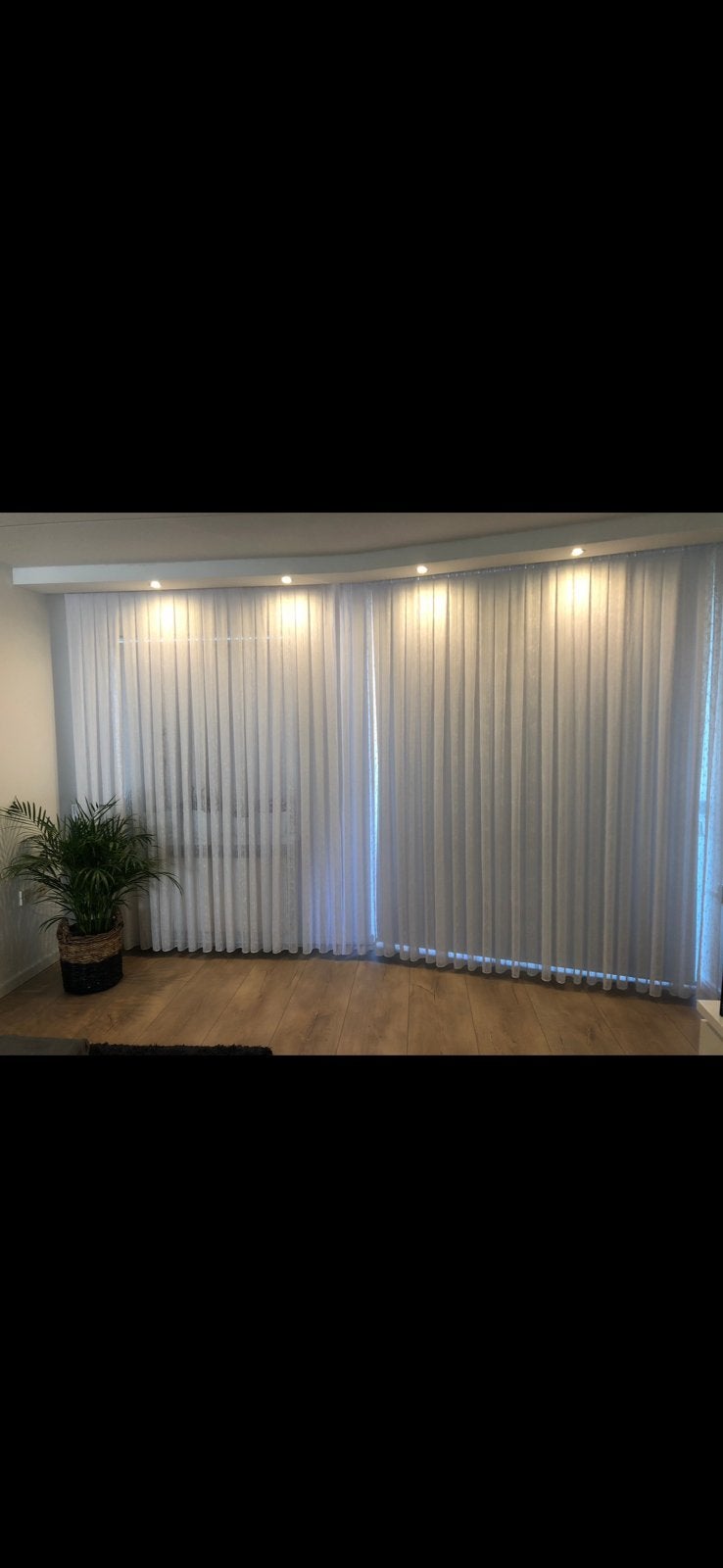 Vitrage gordijn Moet Weg !!!, Met ringen, Ophalen of Verzenden, Zo goed als nieuw, 330 cm