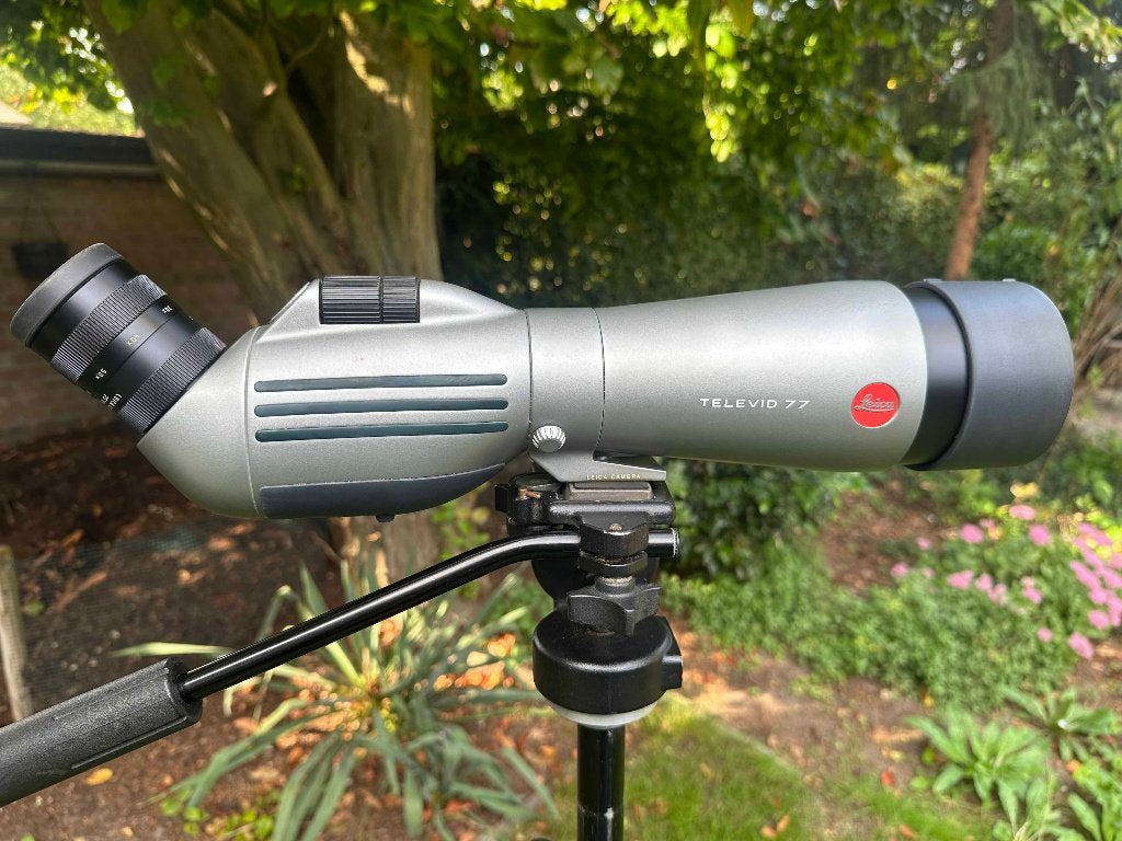 Leica Televid 77 Spotting Scope met Statief, Gebruikt, Lenzentelescoop (refractor), Met statief, Ophalen of Verzenden