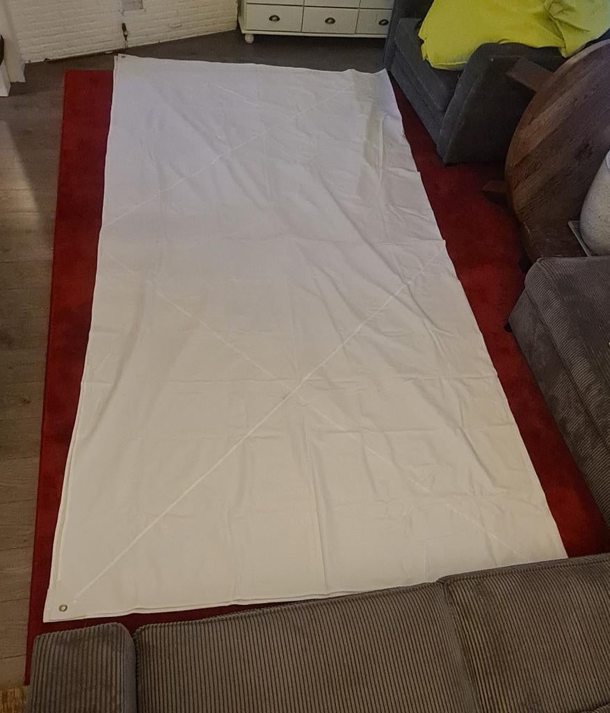 Schaduwdoek,zonnedoek 4x4 wit, Ophalen, Nieuw
