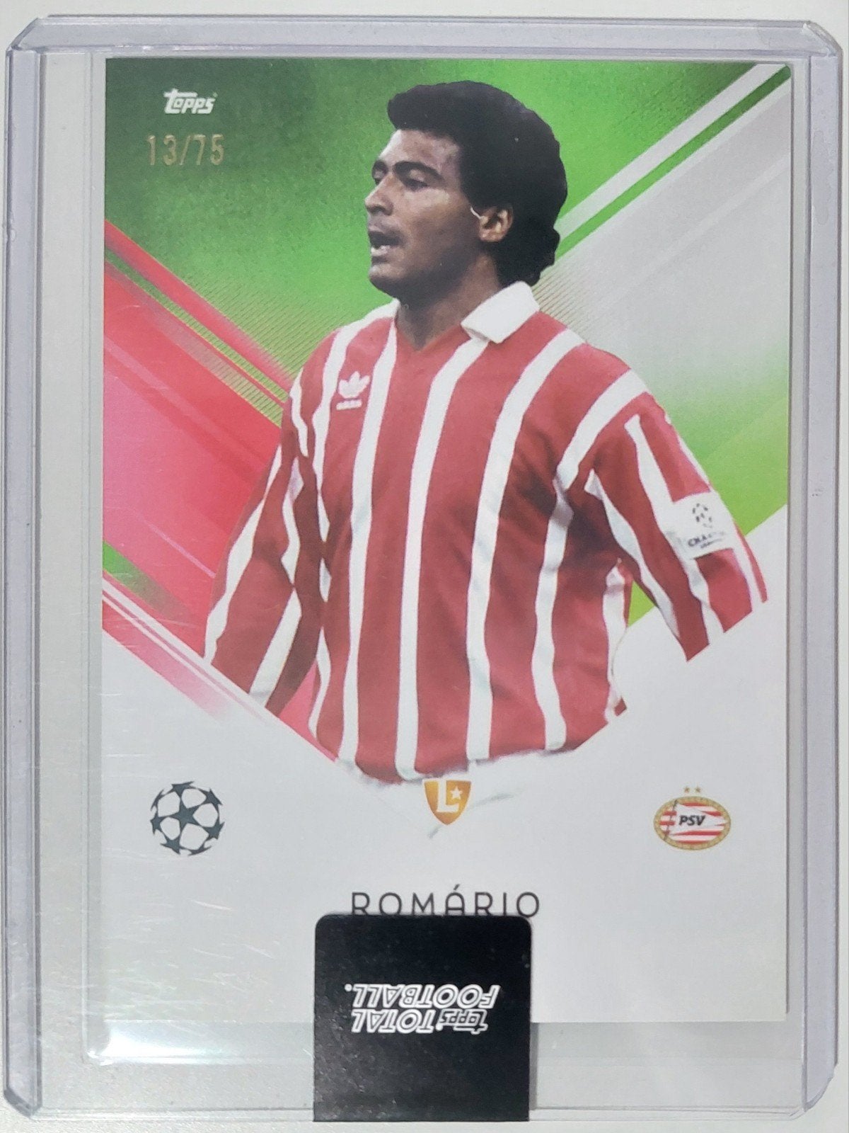 Romario Topps Total Football 13/75 PSV, Verzamelen, Sportartikelen en Voetbal, Ophalen of Verzenden, Zo goed als nieuw, PSV, Spelerskaart