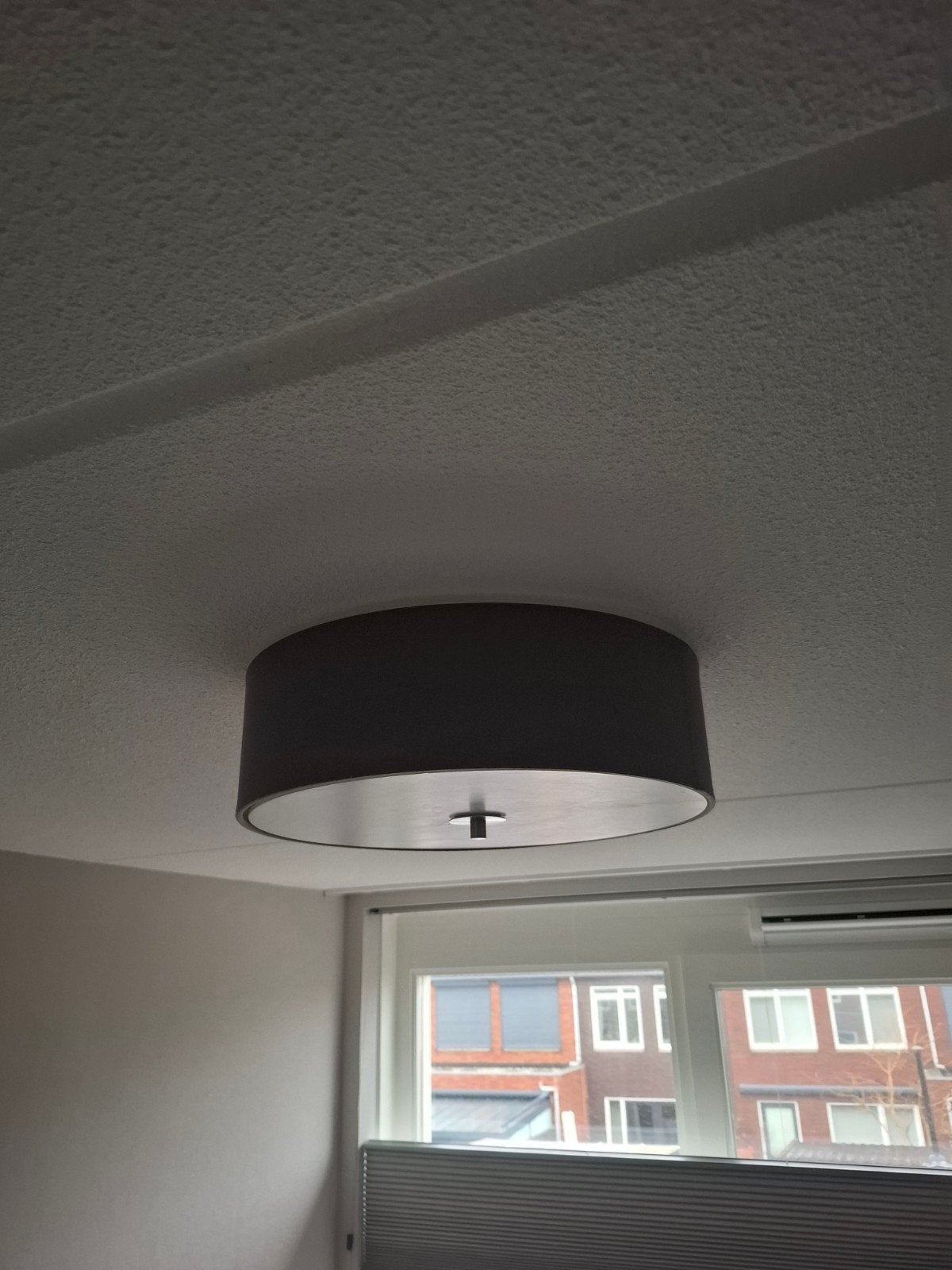 GAMMA Plafondlamp Livia - Grijs, 3x E27, Gebruikt, Modern, Textiel, Grijs