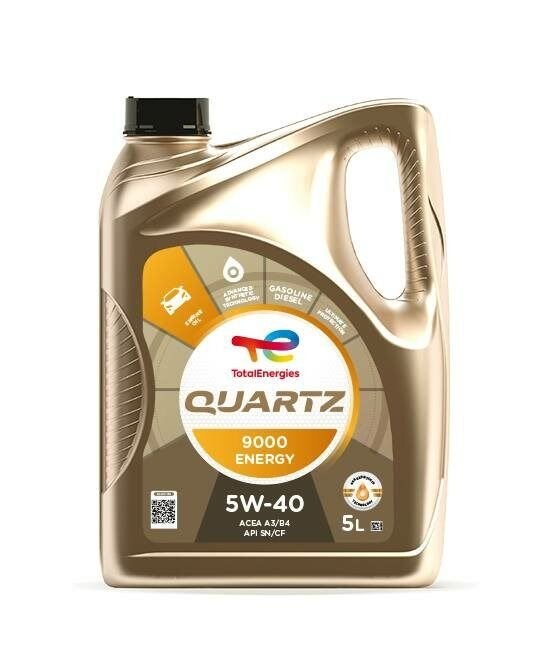 Total Quartz 9000 Energy 5W-40 (5 liter), Verzenden
