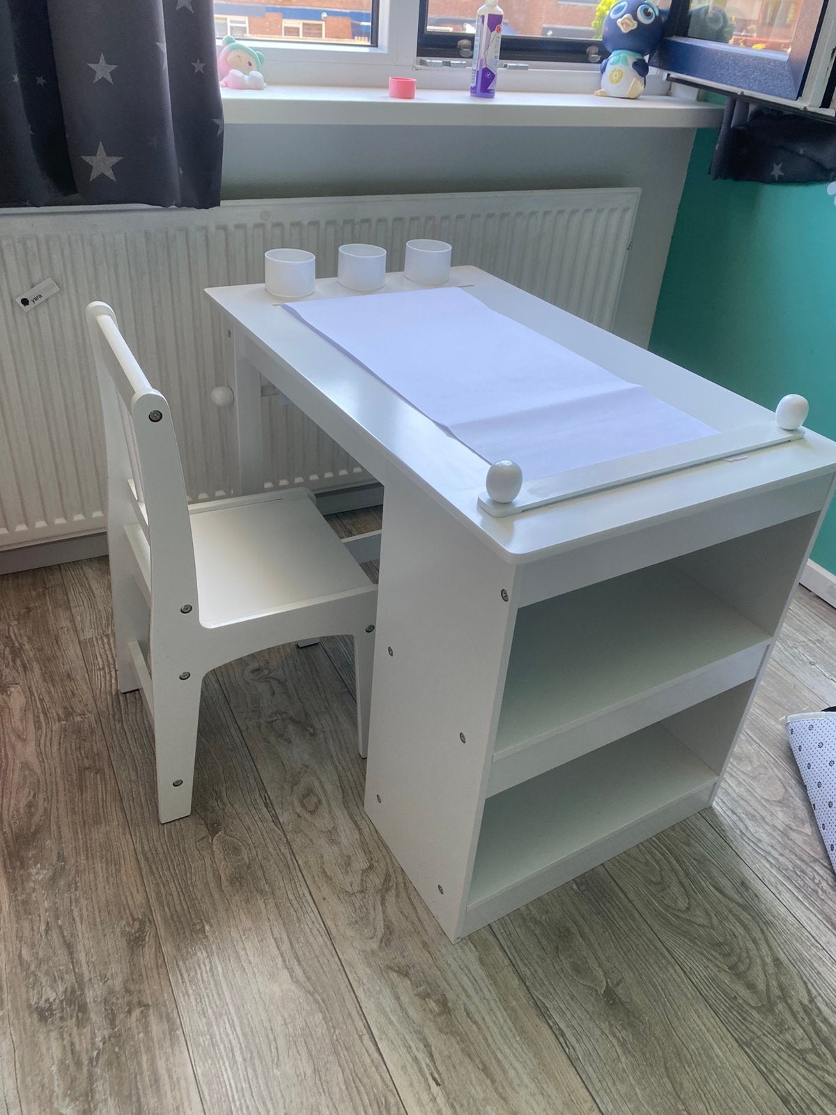 Kinder bureau met stoel. 4-8 jaar. In nette staat!, Ophalen, Zo goed als nieuw