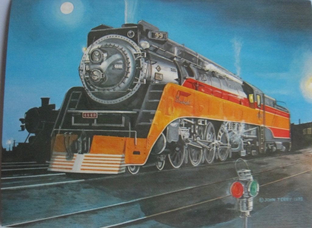 stoom locomotief van de Southern Pacific Railroad, Verzenden, 1960 tot 1980, Gelopen, Voertuig