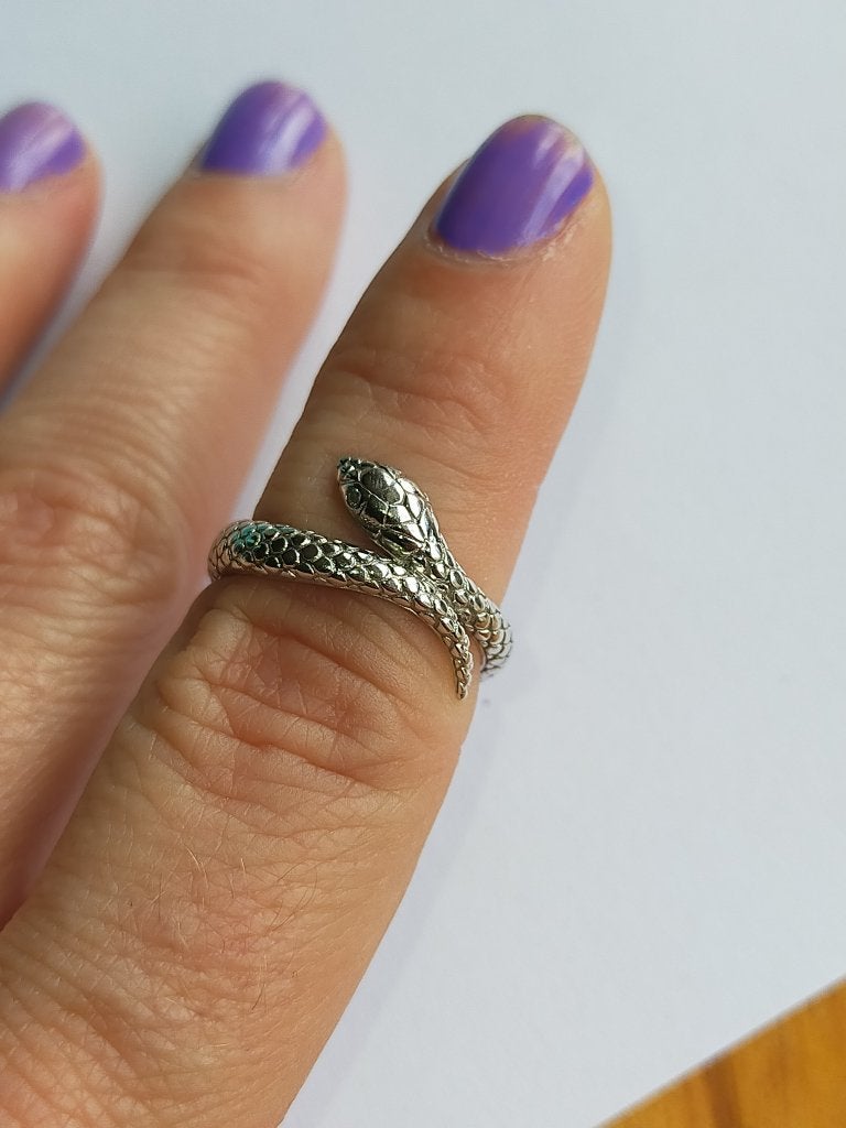 Prachtige zilveren TiSento ring met slang, Ophalen of Verzenden, Dame, Zilver, Zilver