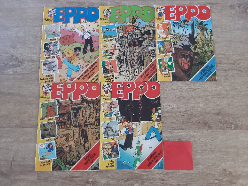 Eppo weekbladen jaargang 1975, Meerdere stripboeken, Ophalen of Verzenden, Gelezen