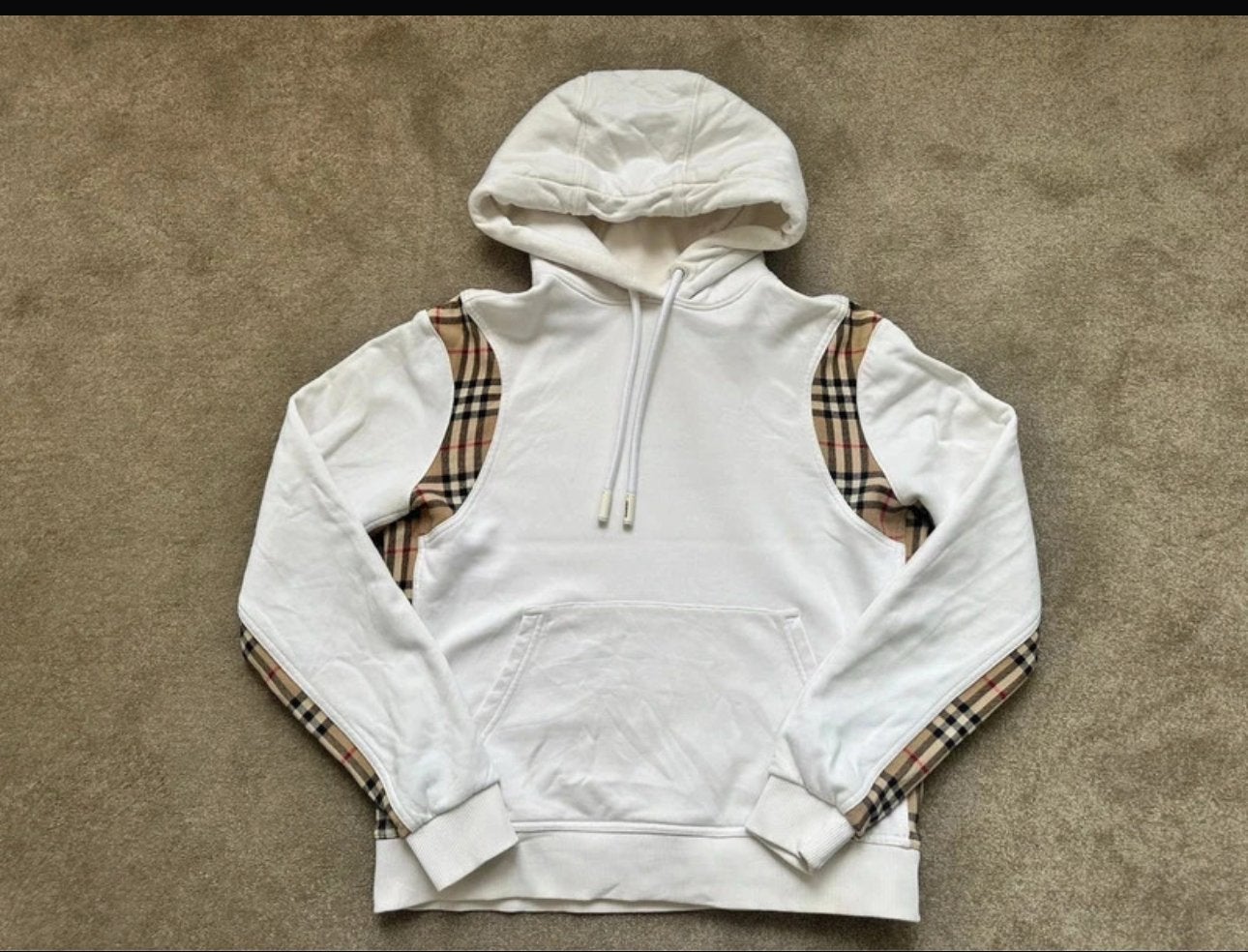 Originele hoodie van Burberry met kaartje, Wit, Overige typen, Ophalen of Verzenden, Maat 34 (XS) of kleiner