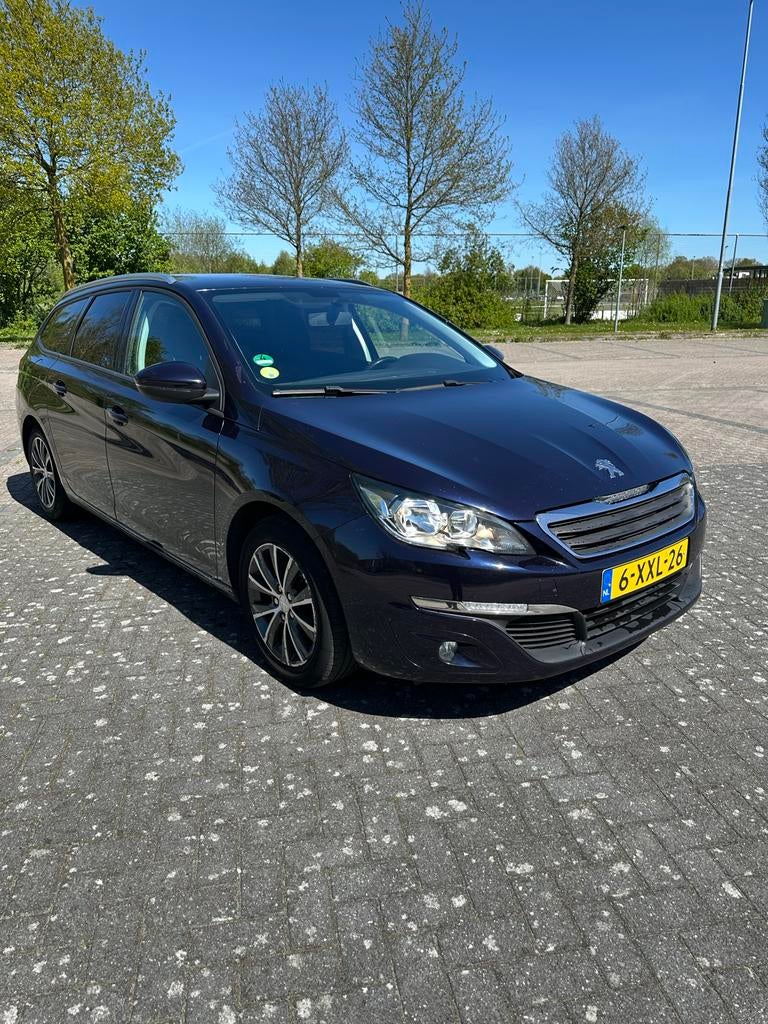 Peugeot 308 1.6 E-hdi 88 KW SW 2014 Blauw, Auto's, Voorwielaandrijving, 4 cilinders, Blauw, Origineel Nederlands