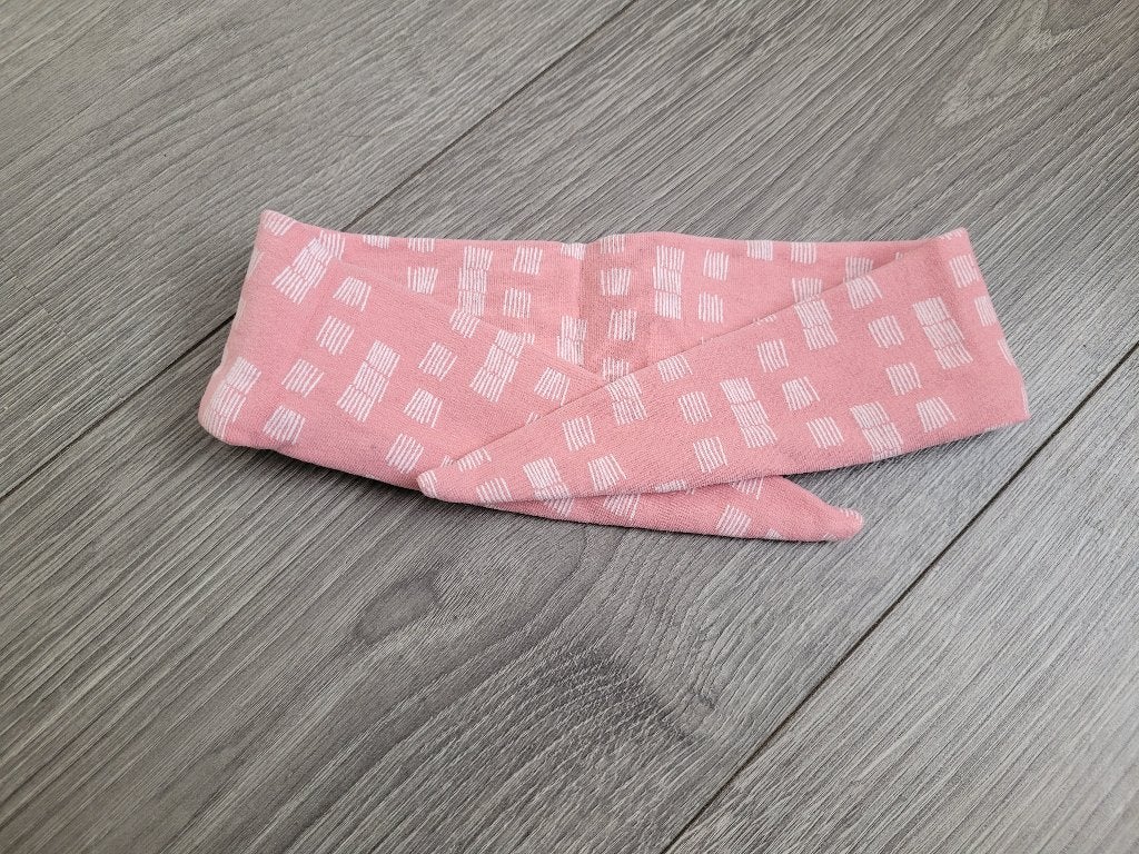 Roze witte omknoop haarband ~ MM2701, Kinderen en Baby's, Ophalen of Verzenden, Zo goed als nieuw
