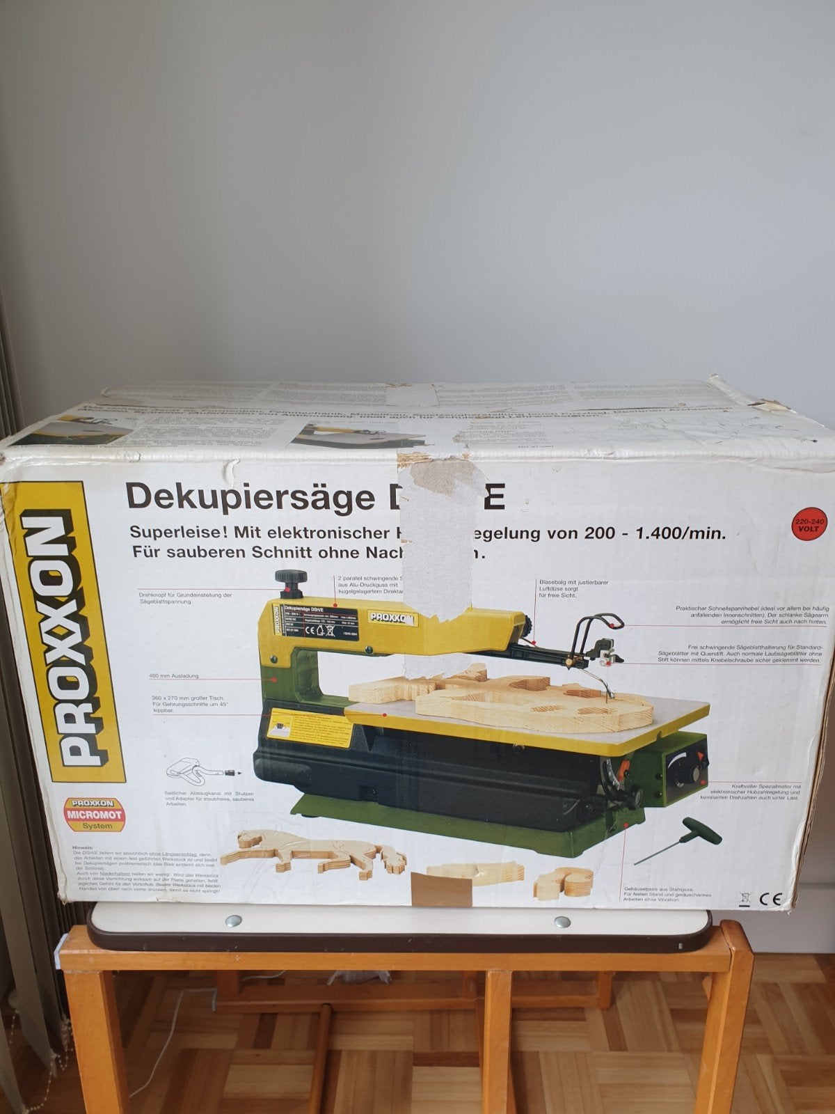 Proxxon Figuurzaag DSH/E, Ophalen, Minder dan 600 watt, Figuurzaag, 30 tot 70 mm