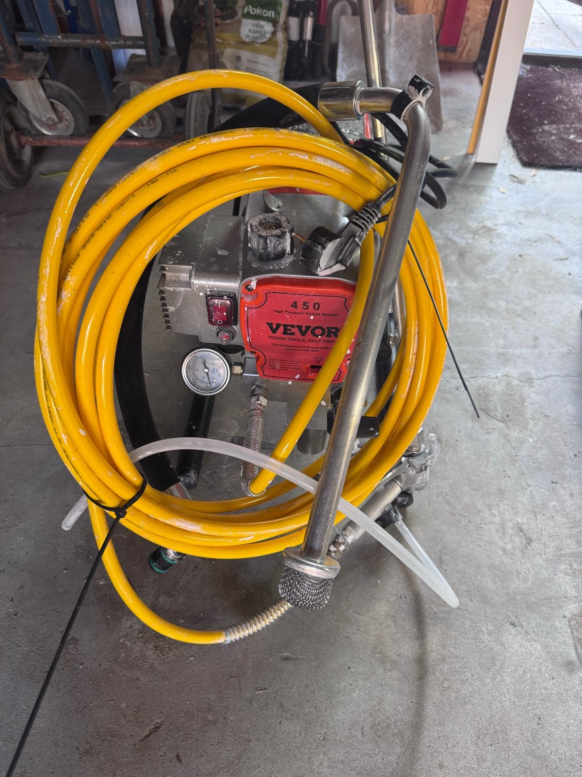 Vevor 450 Verfspuit - Hoogwaardige Airless Spuitmachine, Ophalen, Gebruikt, Verfspuit of Verfpomp