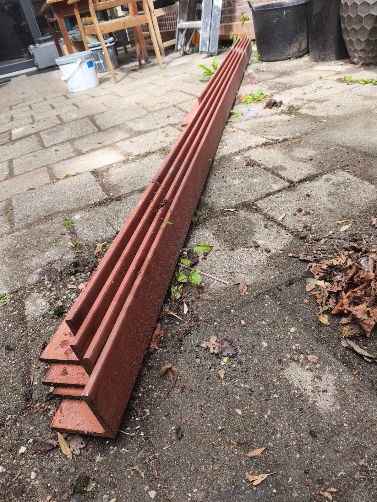afmetingen 100x100mm (10mm), lengte 4x3300mm, 1x1850mm, Doe-het-zelf en Verbouw, Metalen, Ophalen, Nieuw, IJzer