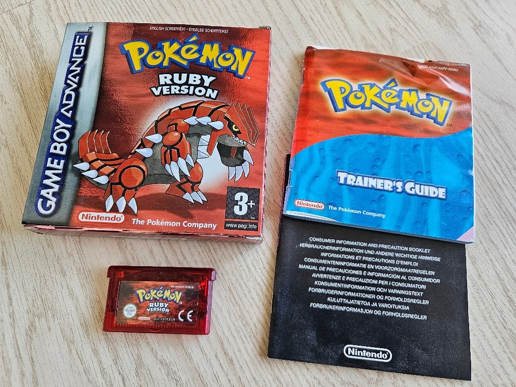 Pokémon Ruby Version - Game Boy Advance (CIB Compleet), Gebruikt, 1 speler, Ophalen of Verzenden, Role Playing Game (Rpg)