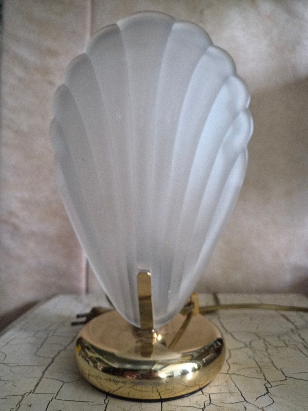 Regency schelp lamp tafellamp Italy, Ophalen of Verzenden
