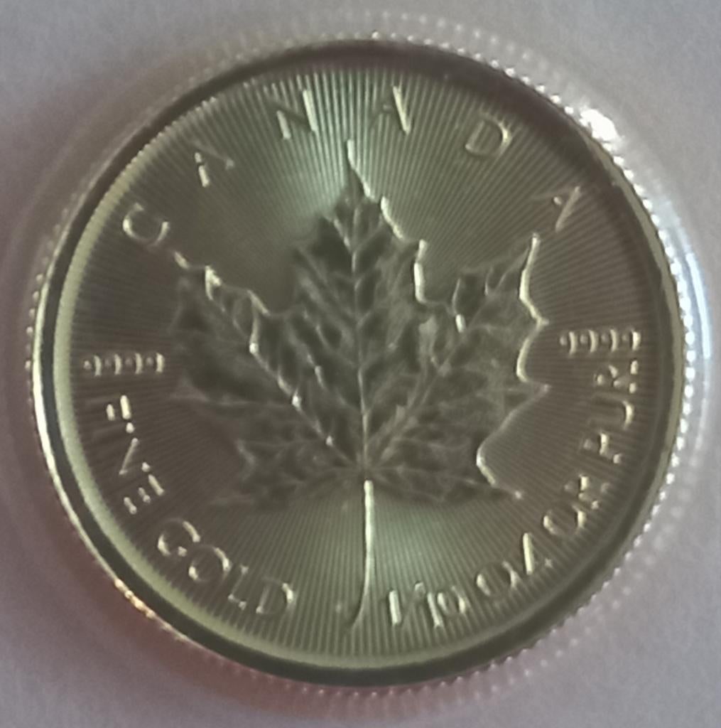 Canadese Maple Leaf 2015 1/10 oz .999 goud, Verzenden, Goud