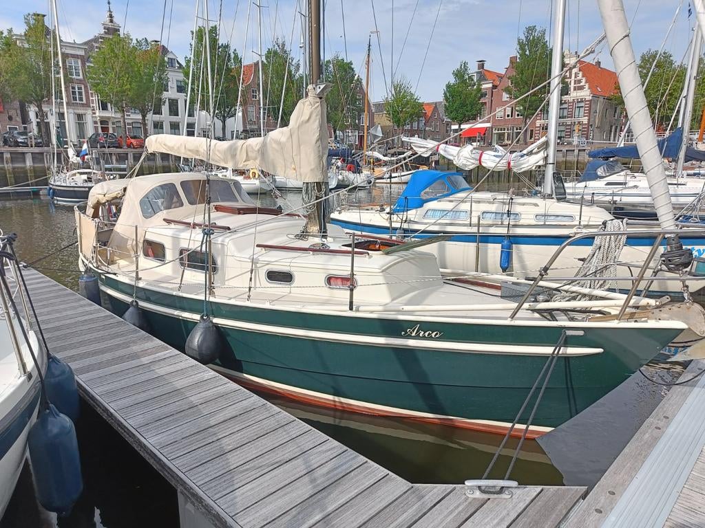 Kajuitzeilboot met kimkielen, Watersport en Boten, Gebruikt, Staal, Diesel, Ophalen of Verzenden