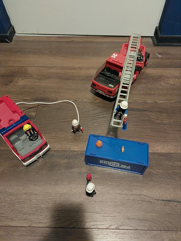 Playmobiel brandweer set, Ophalen of Verzenden, Gebruikt