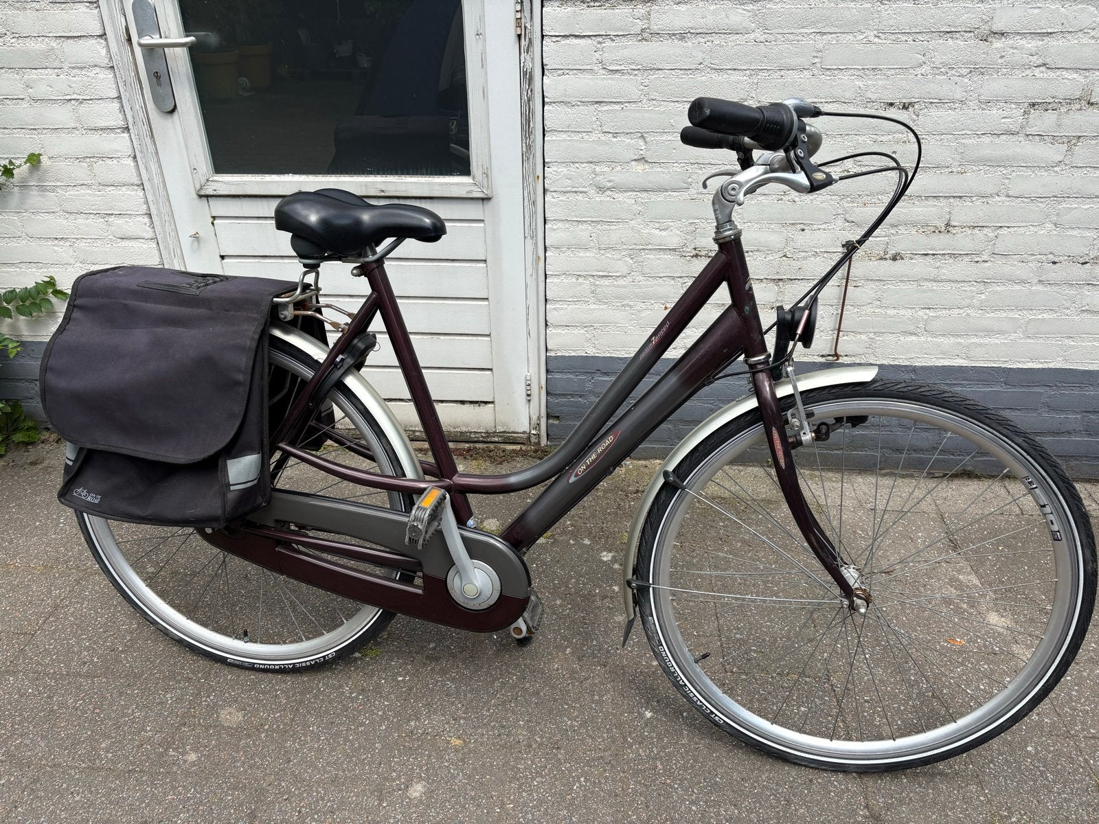Damesfiets met lage instap en versnellingen, Velgrem, Ophalen, Overige merken, 53 tot 56 cm