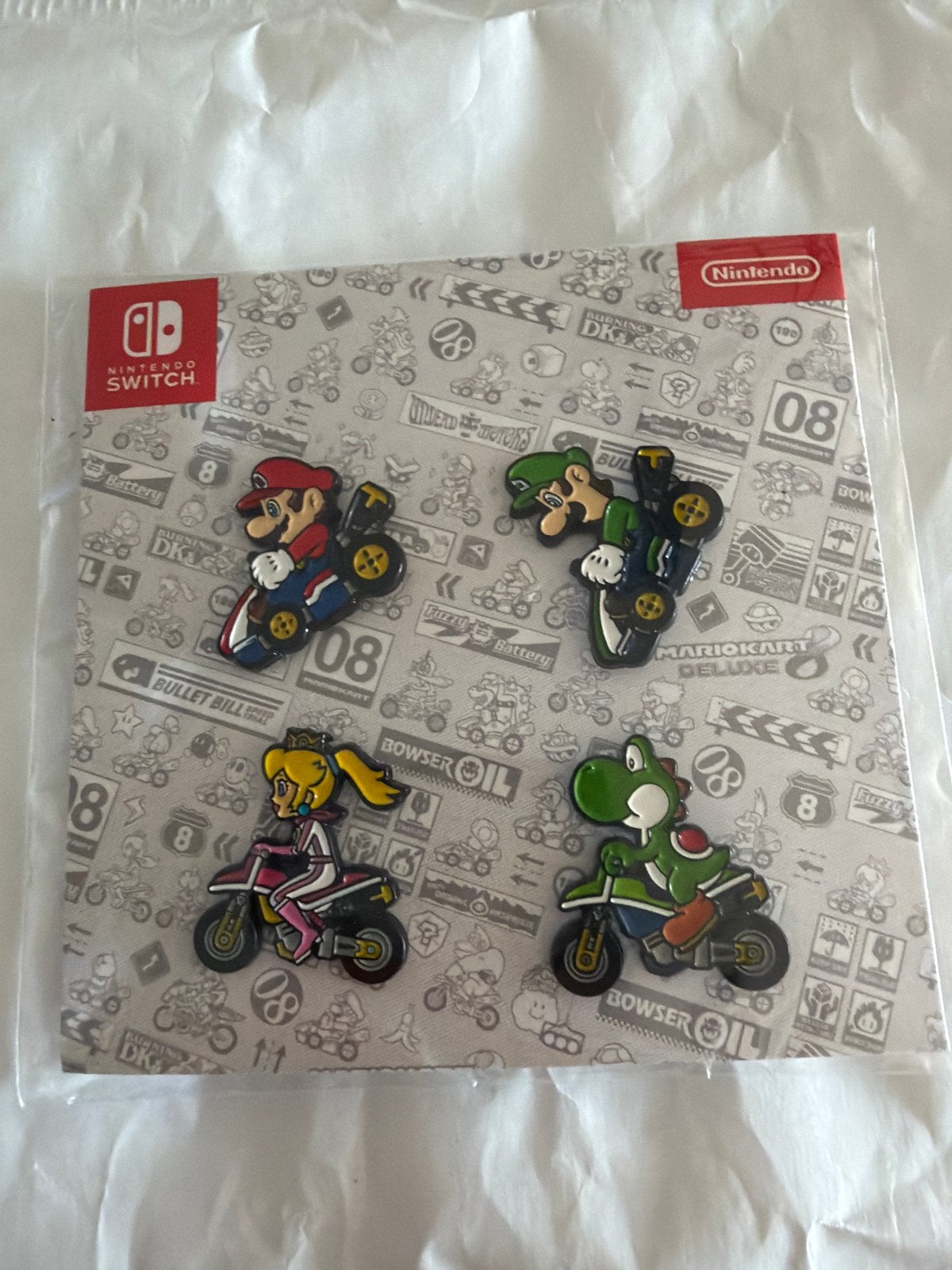 Mario Kart Deluxe Pins - Nintendo Switch, Ophalen of Verzenden, Nieuw, Figuurtje, Speldje of Pin