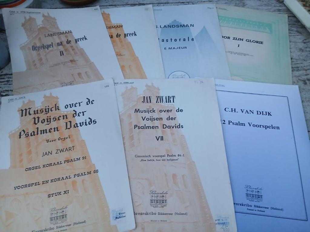 Klavarsribo bladmuziek voor (kerk) orgel Jan Zwart, Landsman, Orgel, Gebruikt, Overige soorten, Ophalen of Verzenden