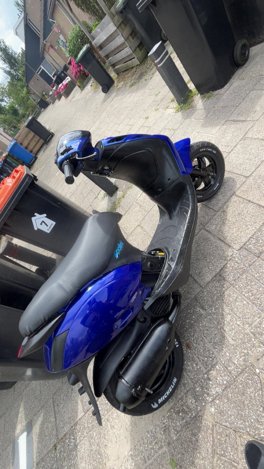 Piaggio Zip met Skipper LX 125cc 2T – Candy Blue, Fietsen en Brommers, Brommeronderdelen | Scooters, Ophalen, Zo goed als nieuw