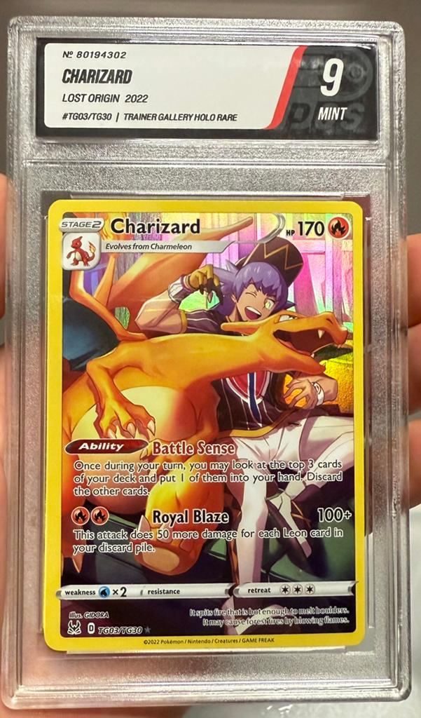 Charizard Trainer Gallery TG03/TG30 – Lost Origin 2022, Ophalen of Verzenden, Nieuw