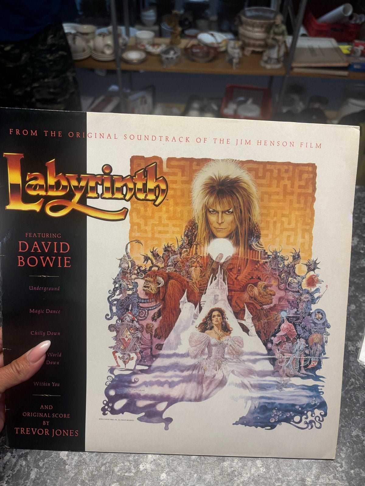 David Bowie - Labyrinth Soundtrack LP (EMI America), Ophalen, LP, Gebruikt, Pop