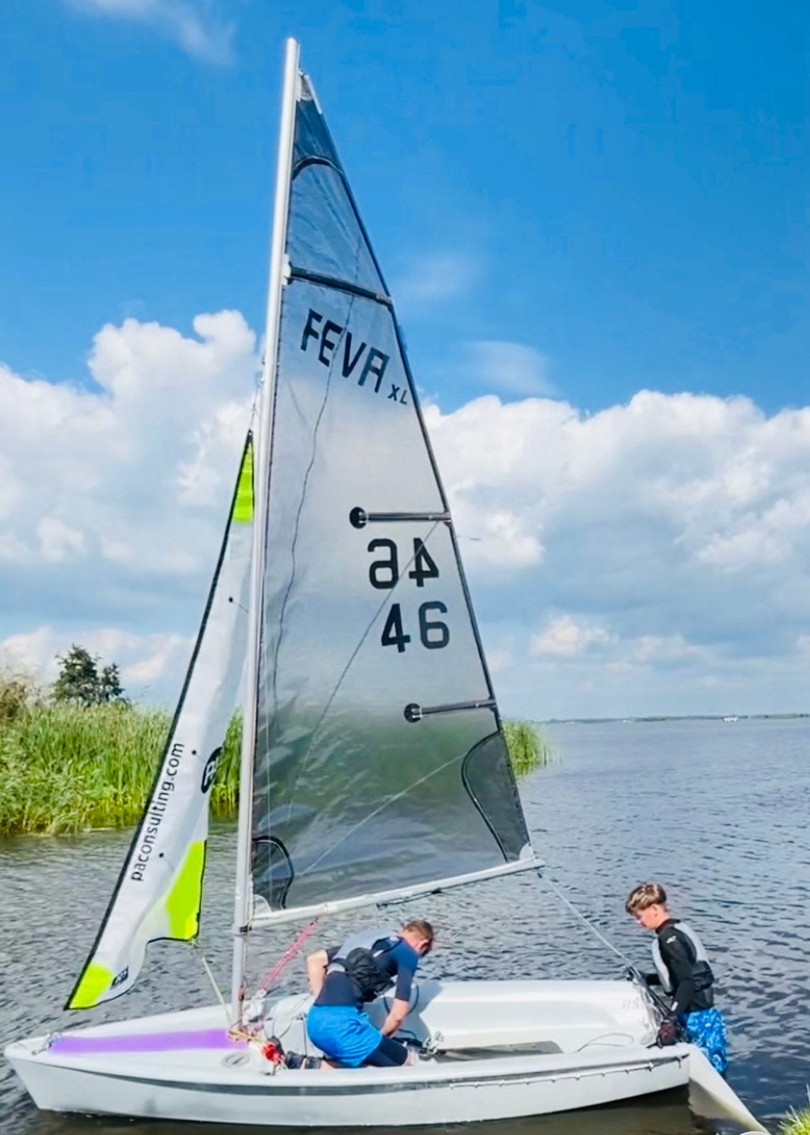 Nette RS Feva xl met strandtrailer en evt autotrailer., Ophalen, Zo goed als nieuw, Overige merken