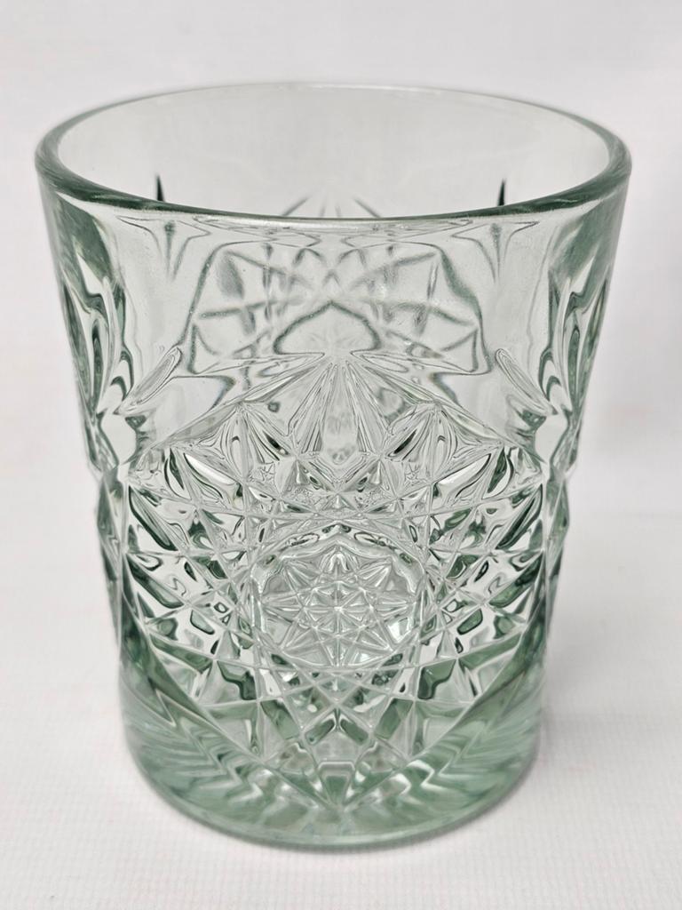 # Libbey Hobstar Tumbler glas groen, Glas of Glazen, Nieuw, Ophalen of Verzenden, Glas